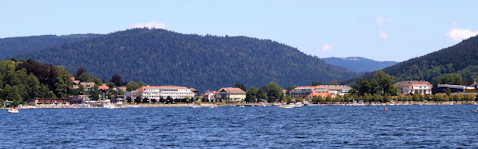 Town from lake